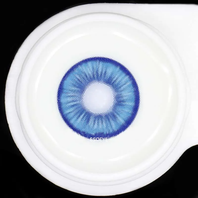 Electric Blink Blue Colored Contact Lenses Yearly