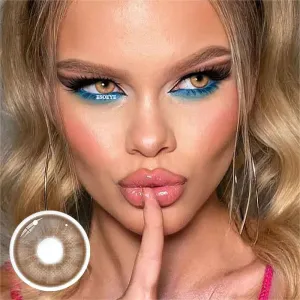 Electric Blink Brown Colored Contact Lenses Yearly