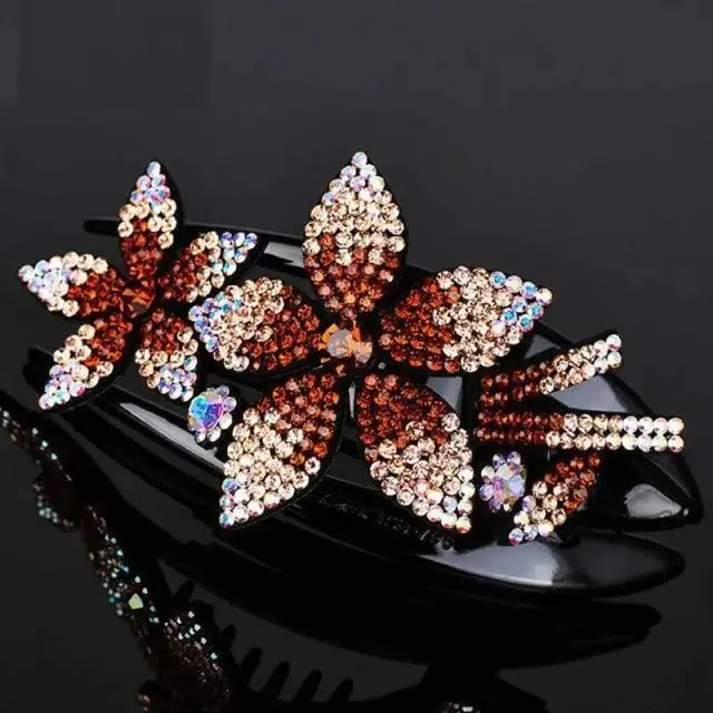 Elegant Flower Fashion Hair Clip Barrettes For Women Beautiful Charming Design Girls Hair Accessories