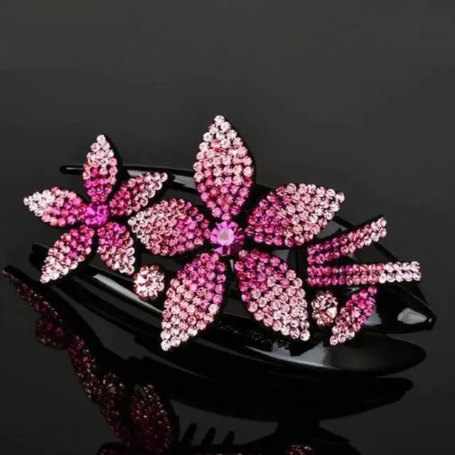 Elegant Flower Fashion Hair Clip Barrettes For Women Beautiful Charming Design Girls Hair Accessories