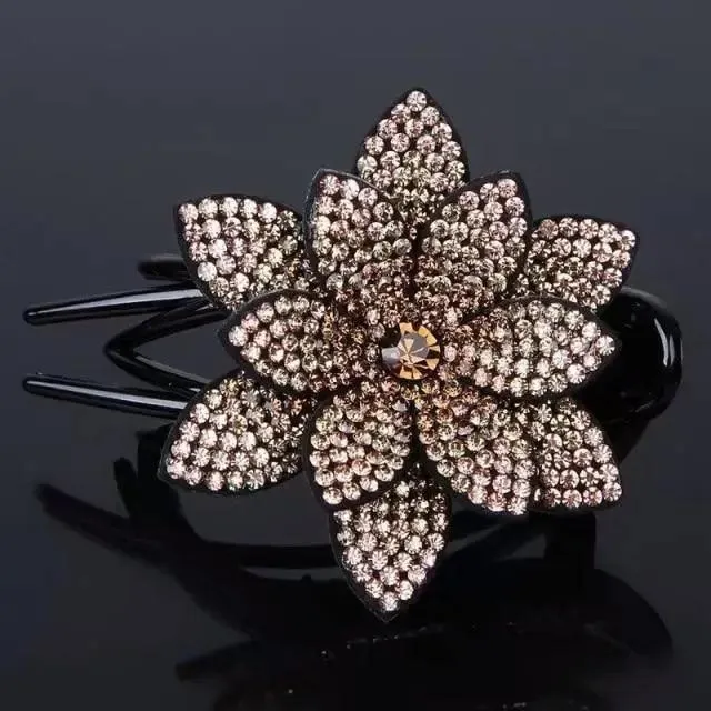 Elegant Flower Fashion Hair Clip Barrettes For Women Beautiful Charming Design Girls Hair Accessories
