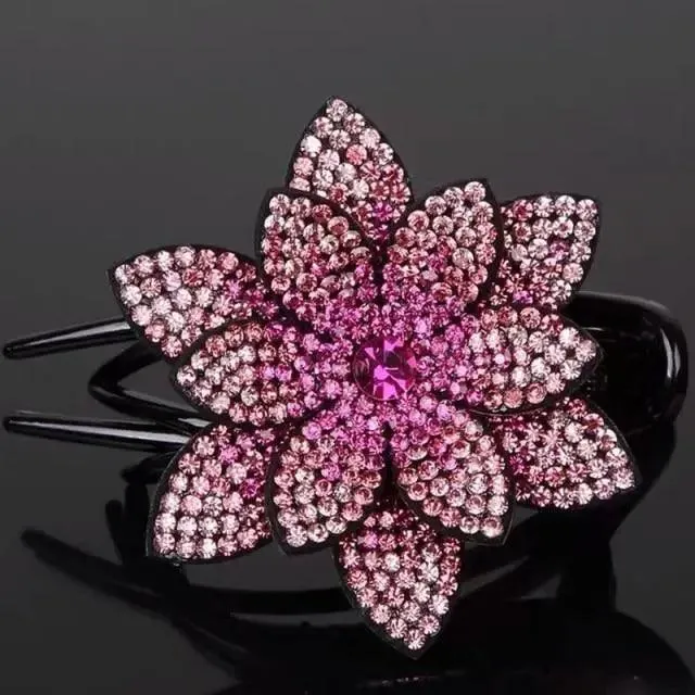 Elegant Flower Fashion Hair Clip Barrettes For Women Beautiful Charming Design Girls Hair Accessories