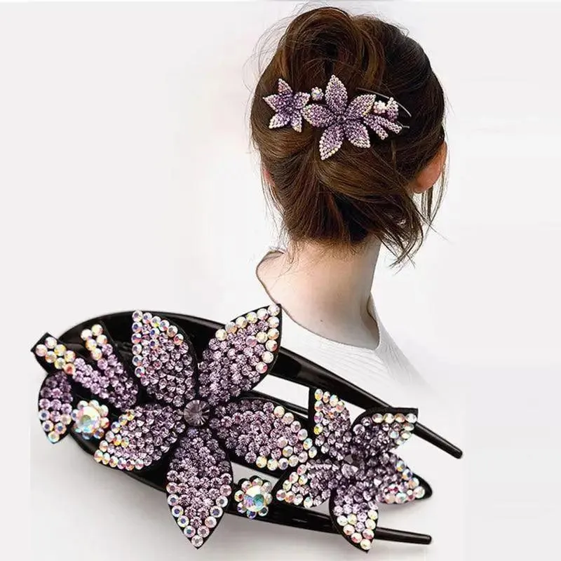 Elegant Flower Fashion Hair Clip Barrettes For Women Beautiful Charming Design Girls Hair Accessories
