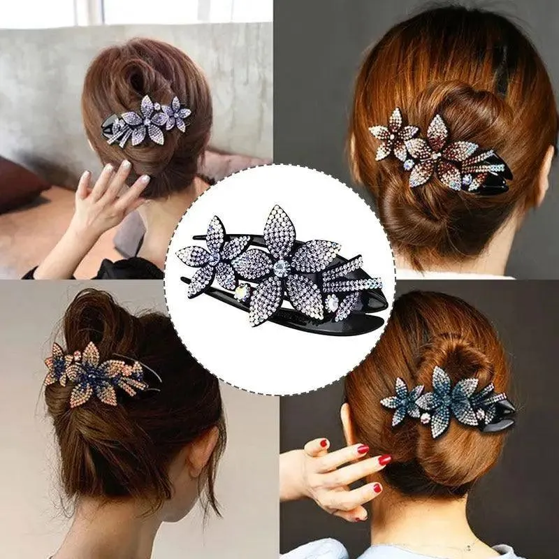 Elegant Flower Fashion Hair Clip Barrettes For Women Beautiful Charming Design Girls Hair Accessories