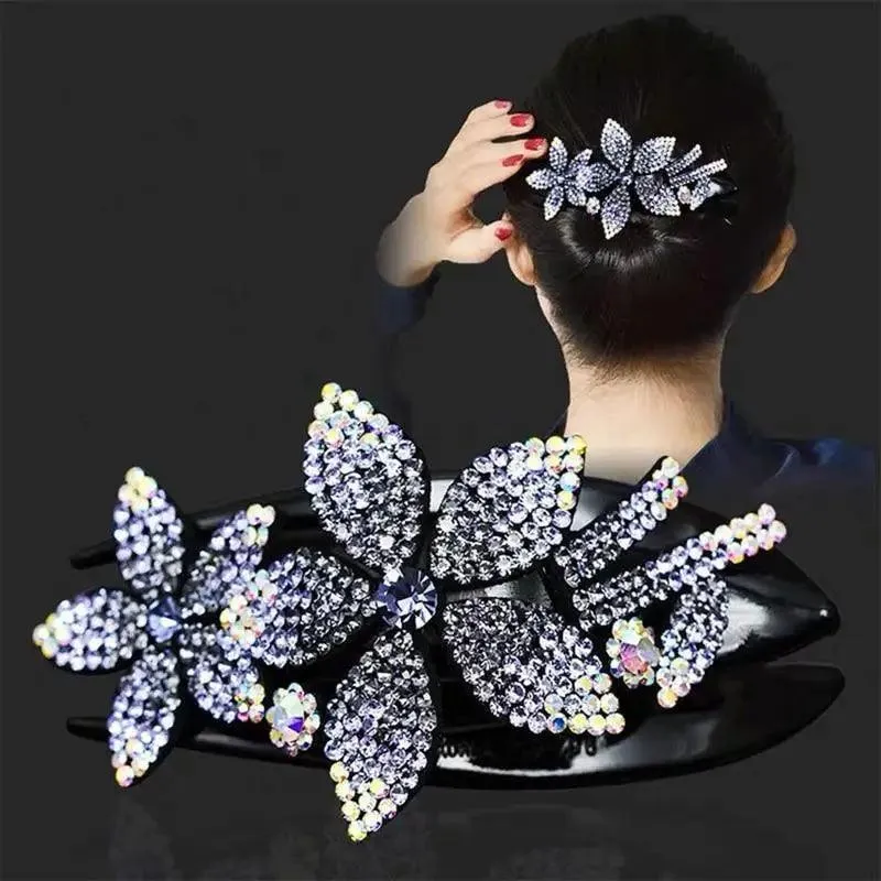 Elegant Flower Fashion Hair Clip Barrettes For Women Beautiful Charming Design Girls Hair Accessories
