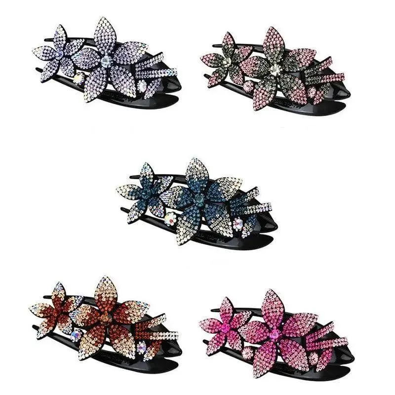 Elegant Flower Fashion Hair Clip Barrettes For Women Beautiful Charming Design Girls Hair Accessories