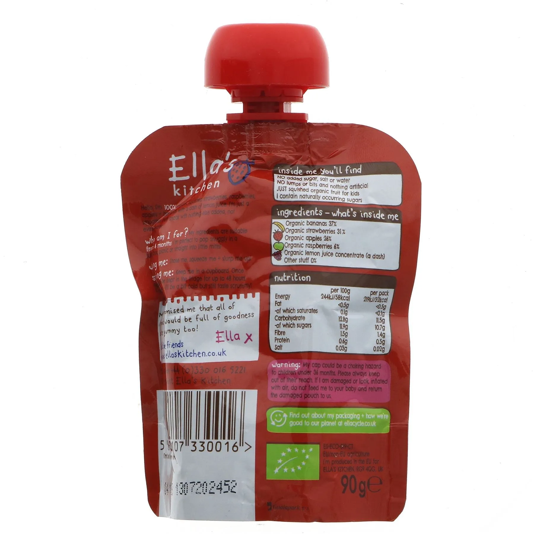 Ella's Kitchen | The Red One - Smoothie Fruit | 90G