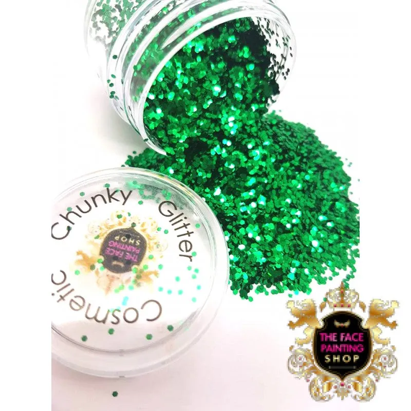 'Emerald Green' Chunky Glitter - The Facepainting Shop