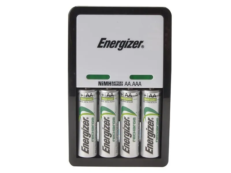 Energizer Compact Charger   4 X Aa 1300 Mah Batteries