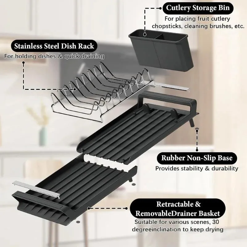 Expandable Dish Drying Rack