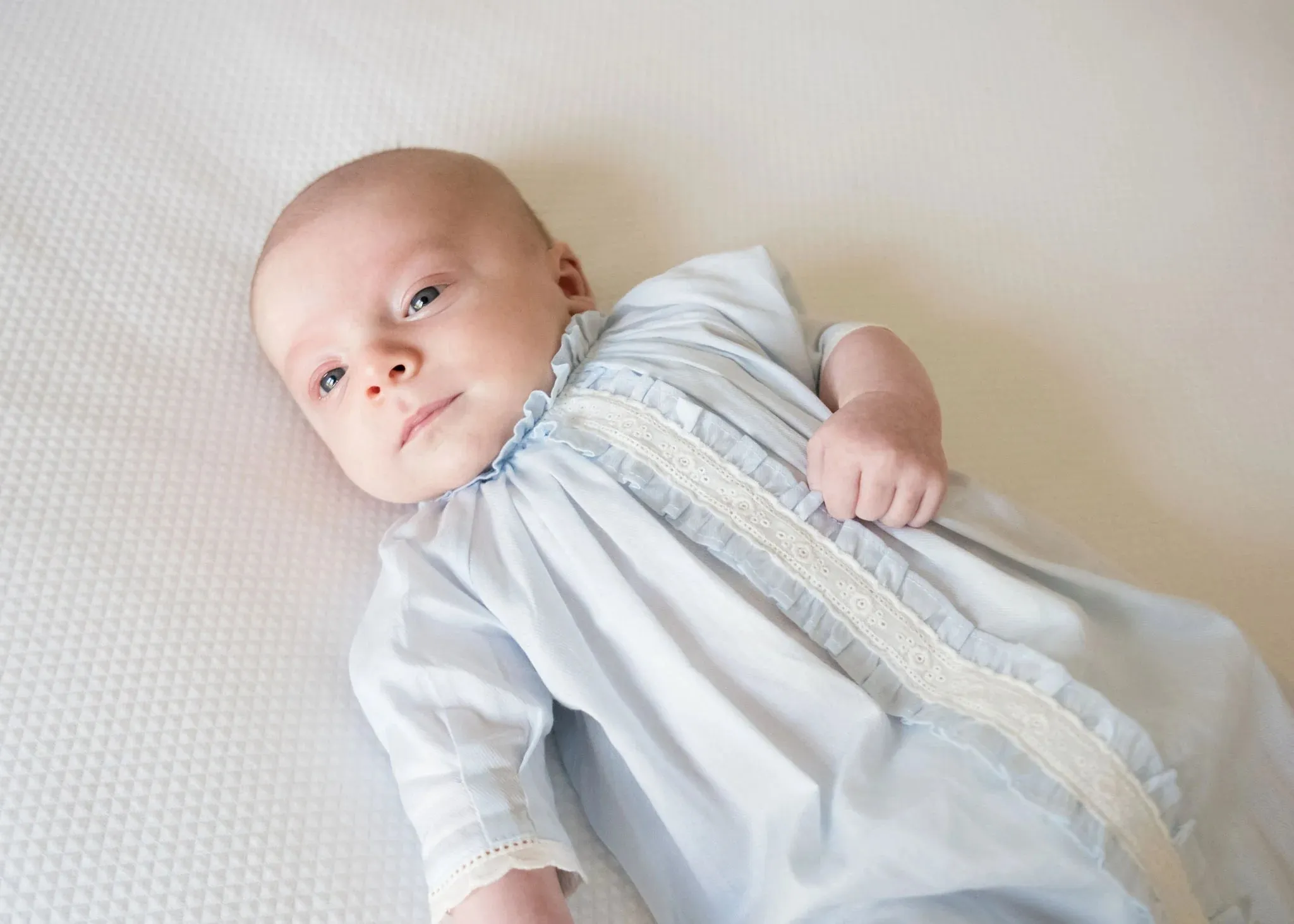 Eyelet Daygown - Blue