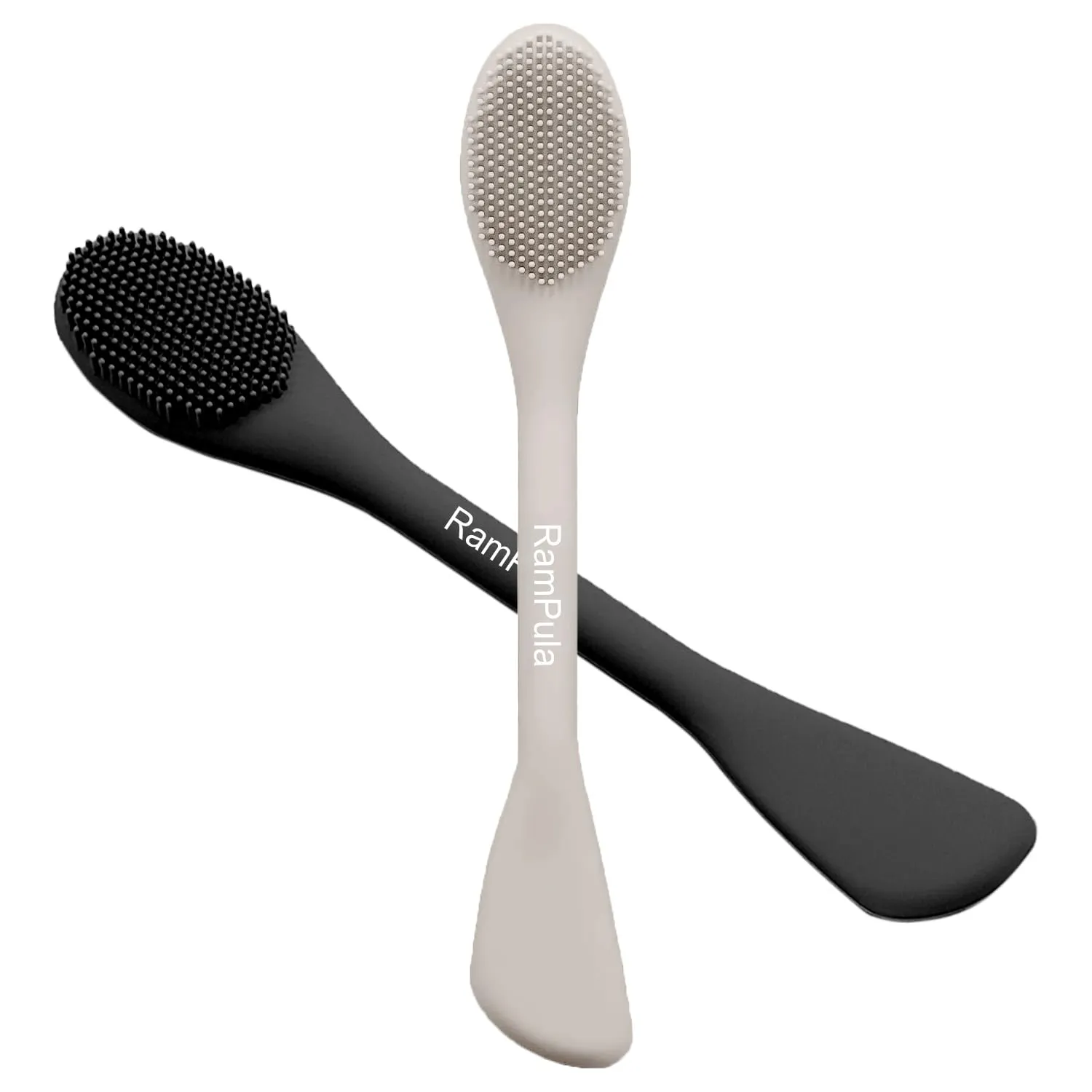 Face Mask Brush Applicator, Mask Brushes For Facials Cleansing & Exfoliating, Facial Clay Mask Applicator Tool Silicone Mask Spatula Cream Skincare For Apply Cream, Lotion, Mud, Clay (Black Starlight)