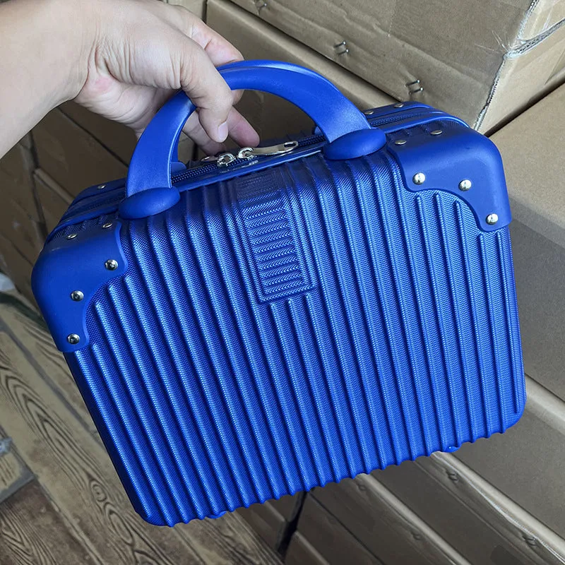Fashionable Good-looking Gift Lightweight Storage Sapphire Blue Luggage