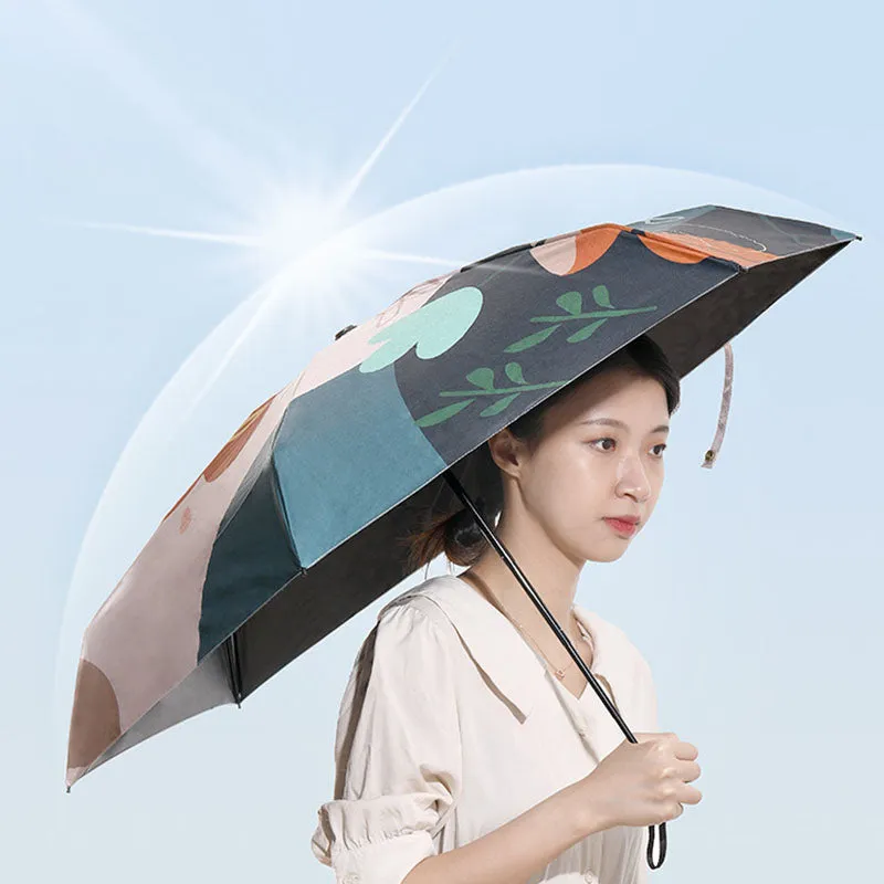 FaSoLa Fashion Compact Folding Umbrella - Summer Floral Design
