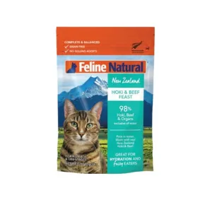 Feline Natural Cat Hoki & Beef Feast Pouch 3oz
