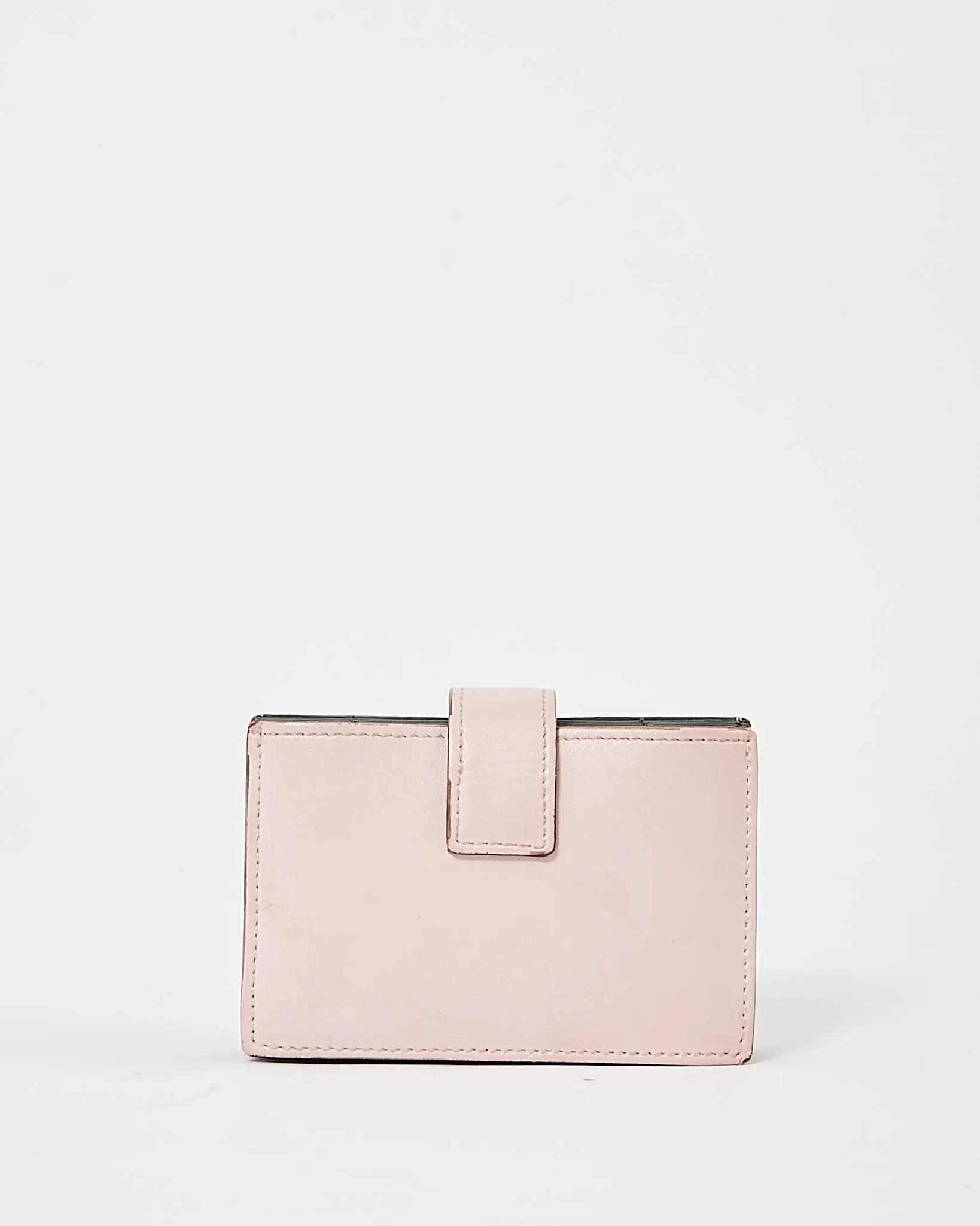 Fendi Pink Leather Kan I Fold Accordion Wallet