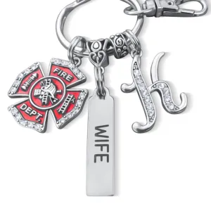 FIREFIGHTER WIFE KEYCHAIN