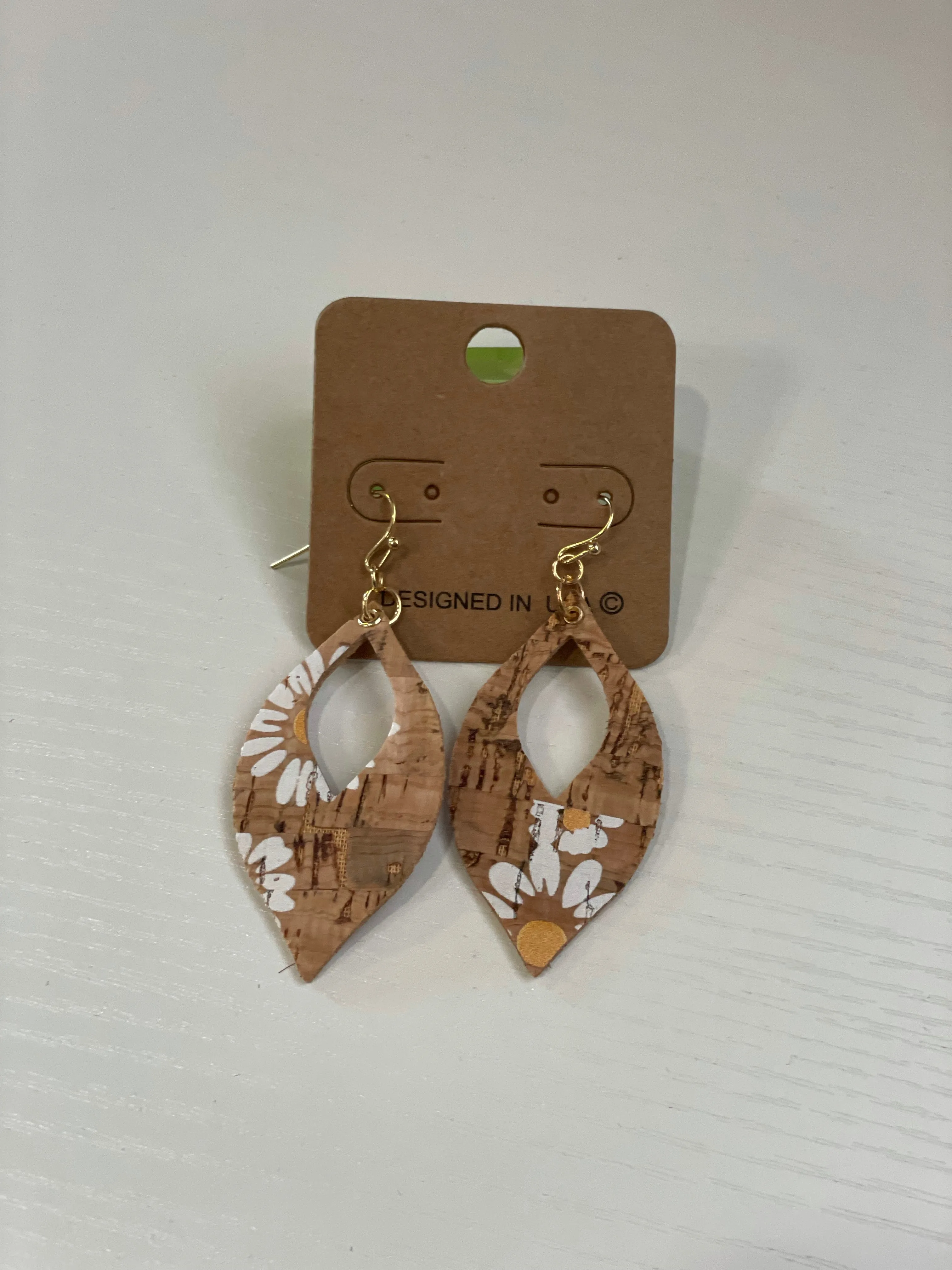 Floral Cork Earrings