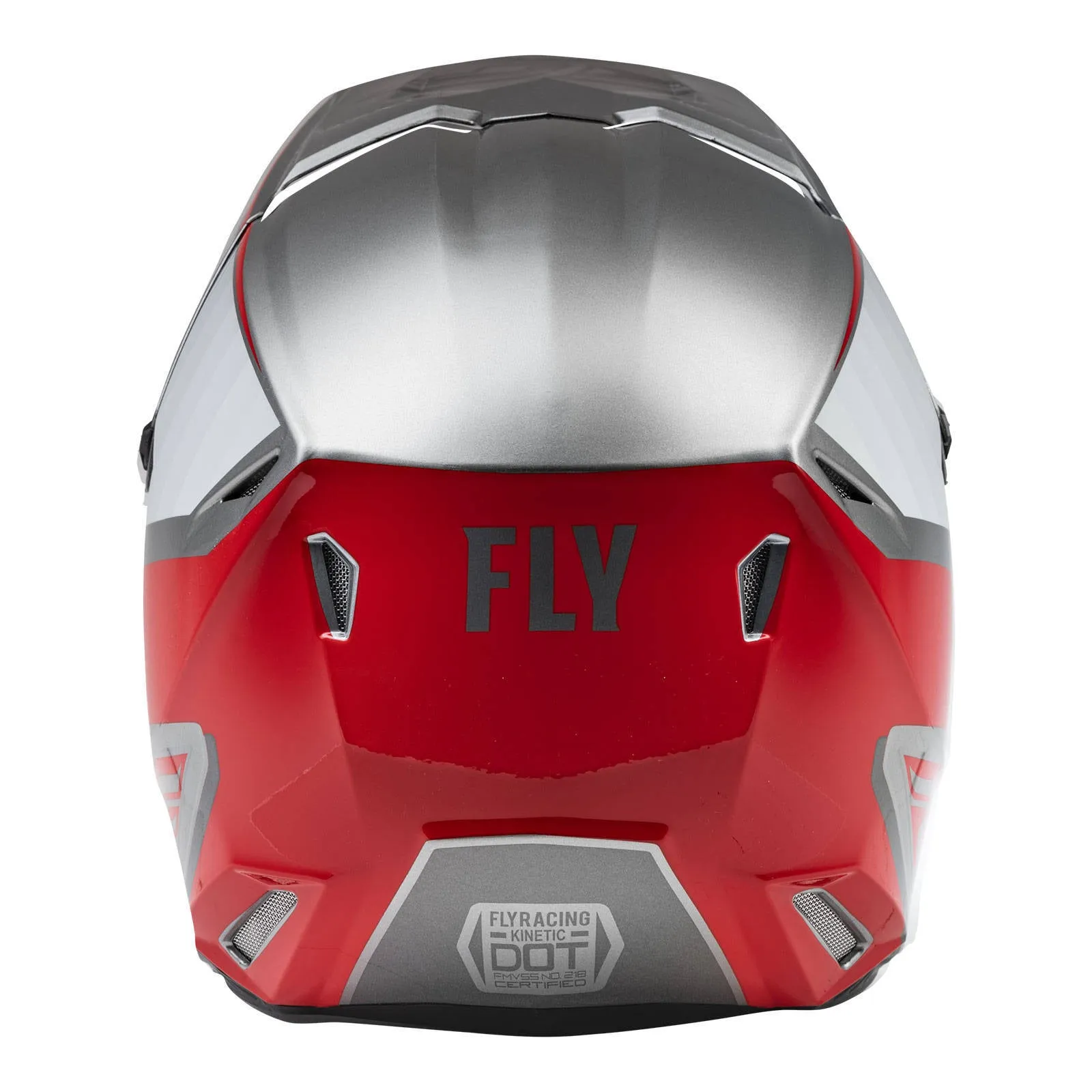 Fly Racing 2022 Kinetic Drift Helmet - Charcoal / Grey / Red