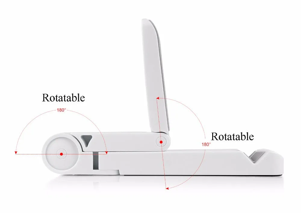 Foldable Adjustable Angle Tablet Bracket Stand Holder Mount for iPad Tablet PC Mobile Phone Holder black