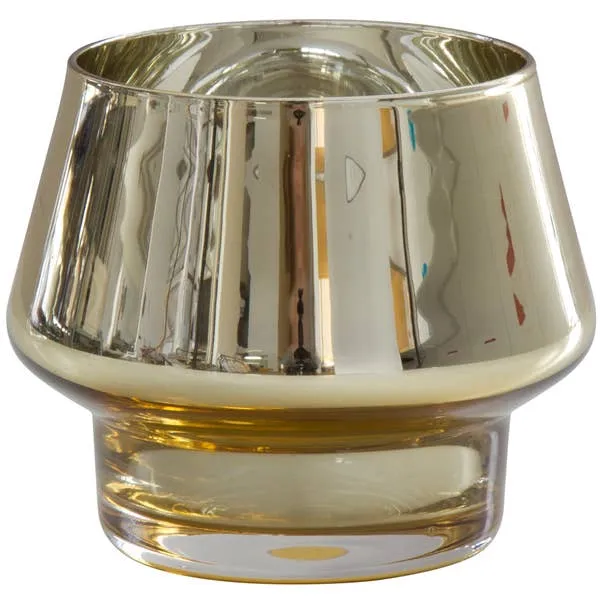 Footed Votive Holder - Gold