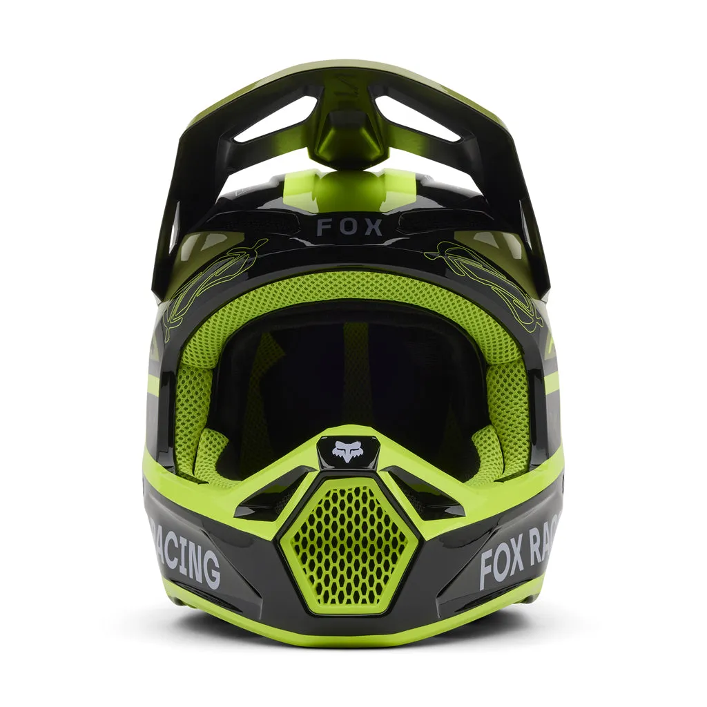 Fox - 2025 V1 Race Spec Purple Green Helmet