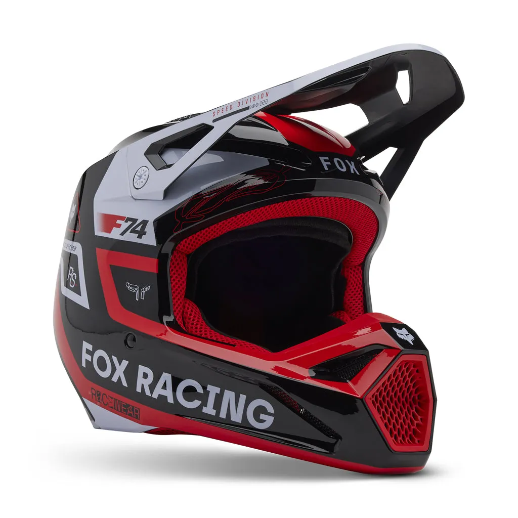 Fox - 2025 Youth V1 Red Race Spec Helmet