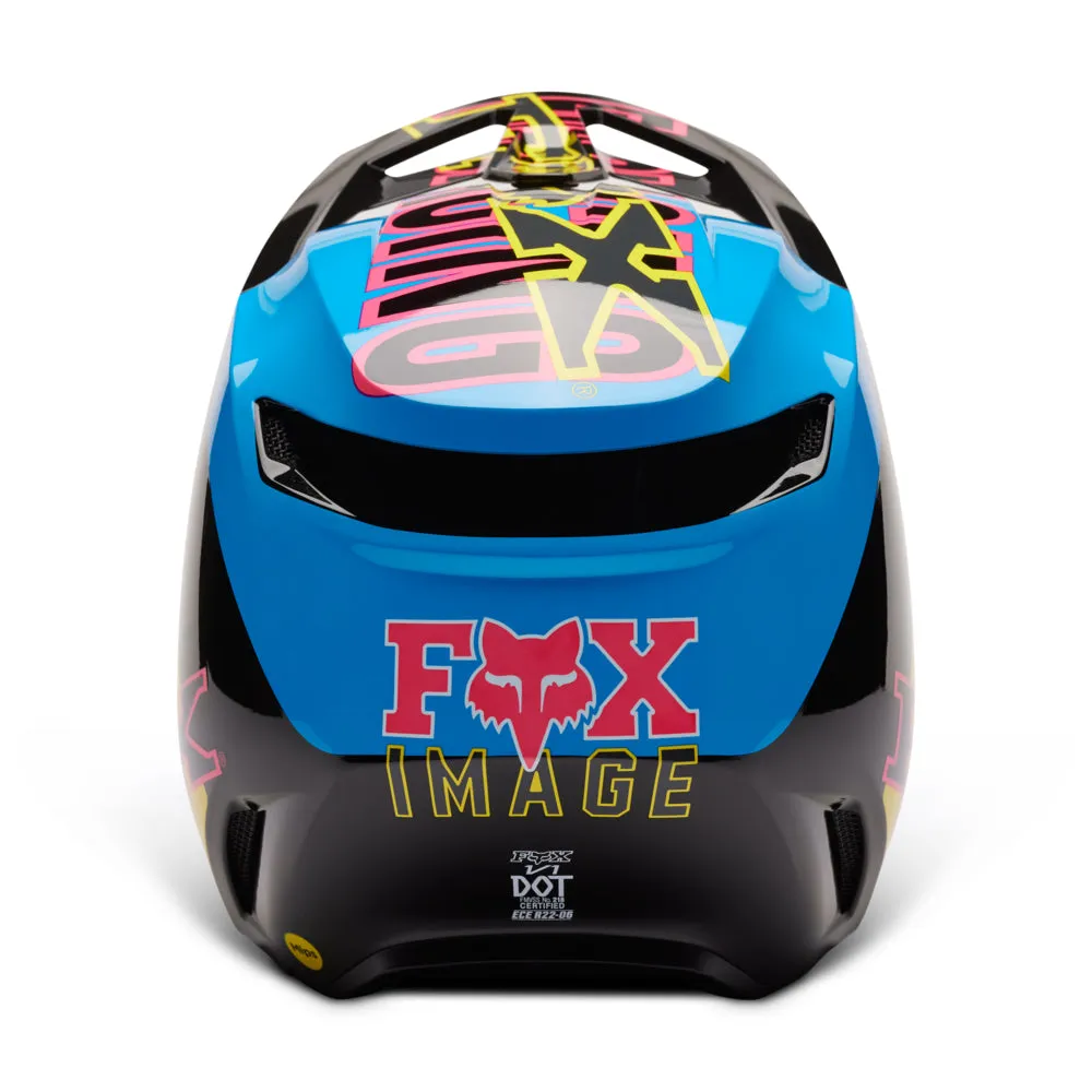 FOX V1 BARBED WIRE HELMET MIPS SE ECE [BLACK/BLUE]