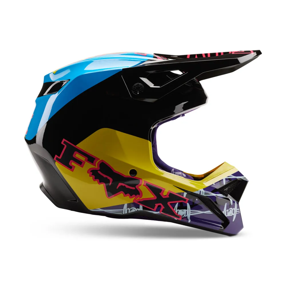 FOX V1 BARBED WIRE HELMET MIPS SE ECE [BLACK/BLUE]
