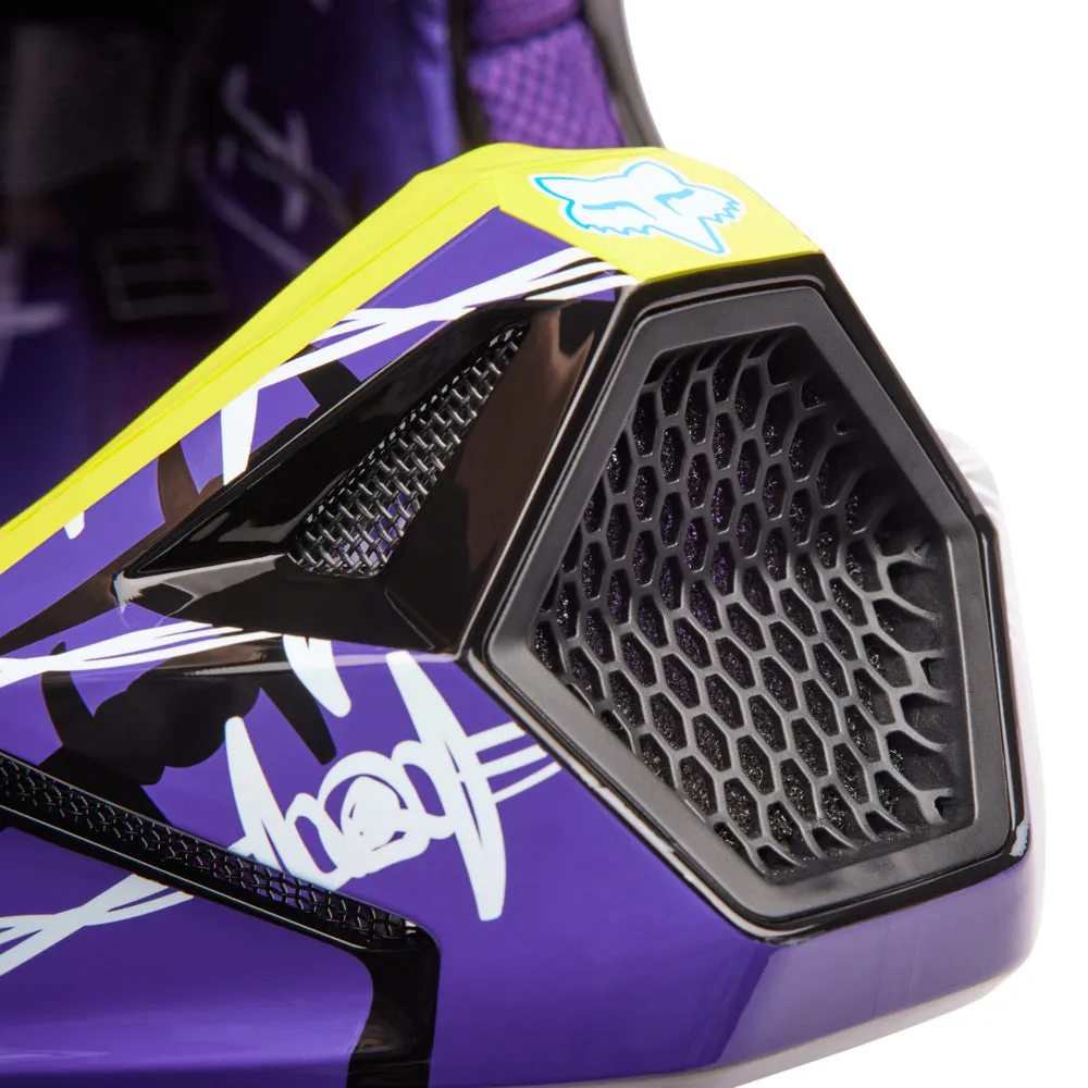 FOX V1 BARBED WIRE HELMET MIPS SE ECE [BLACK/BLUE]