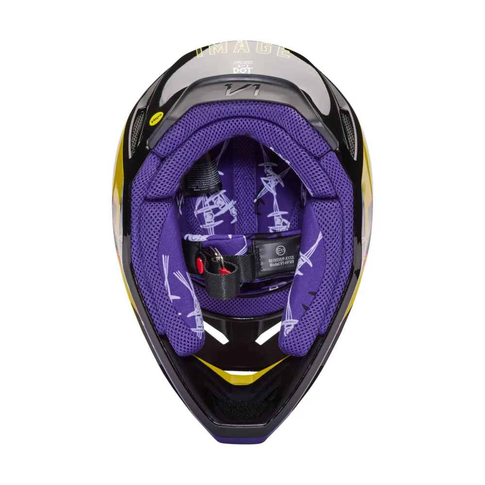FOX V1 BARBED WIRE HELMET MIPS SE ECE [BLACK/BLUE]
