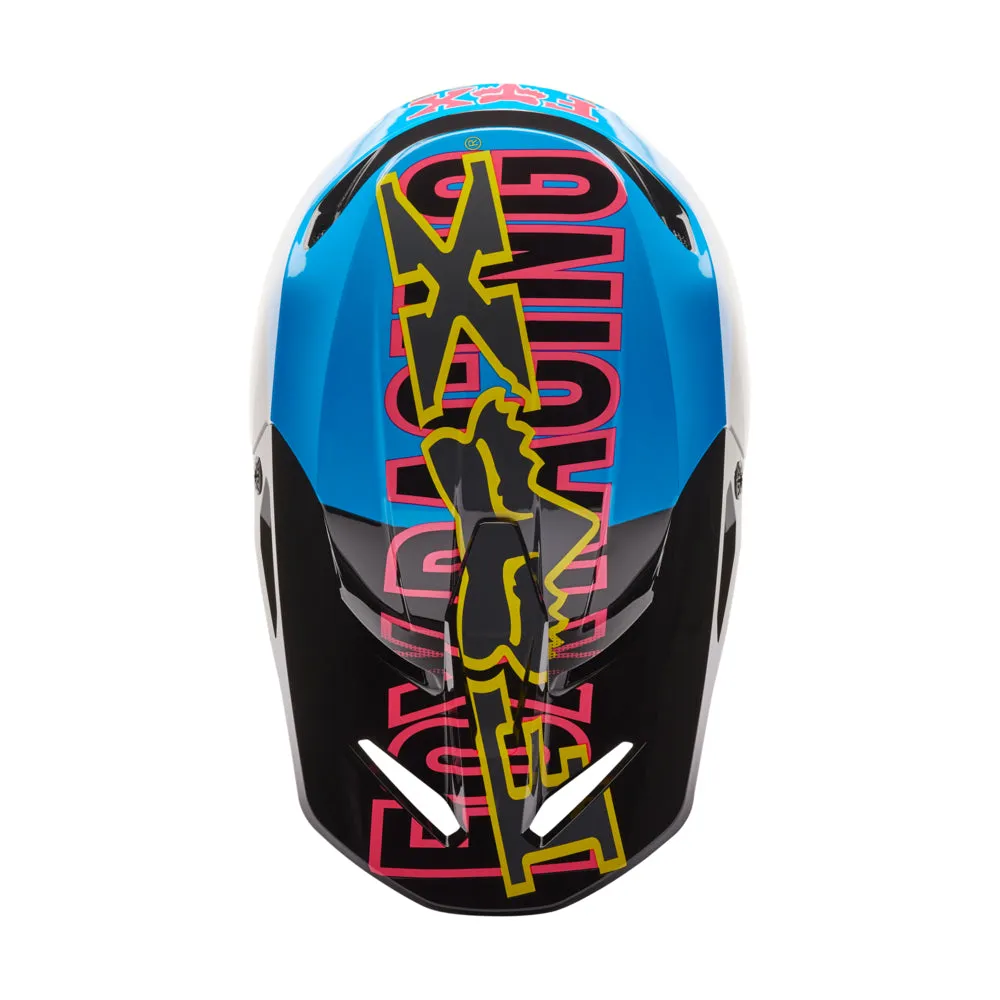 FOX V1 BARBED WIRE HELMET MIPS SE ECE [BLACK/BLUE]