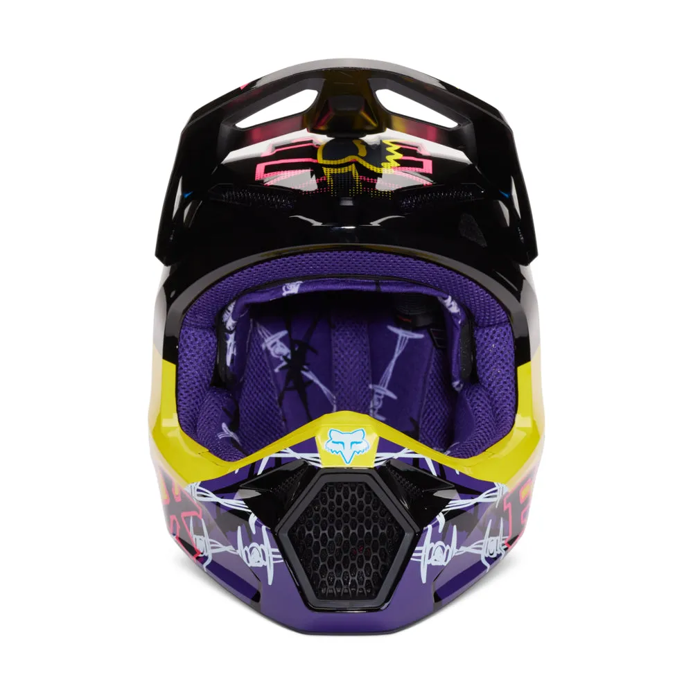 FOX V1 BARBED WIRE HELMET MIPS SE ECE [BLACK/BLUE]