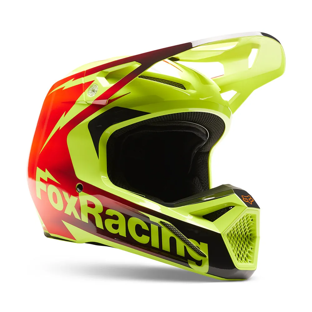 FOX V1 STATK HELMET MIPS ECE [RED/YELLOW]