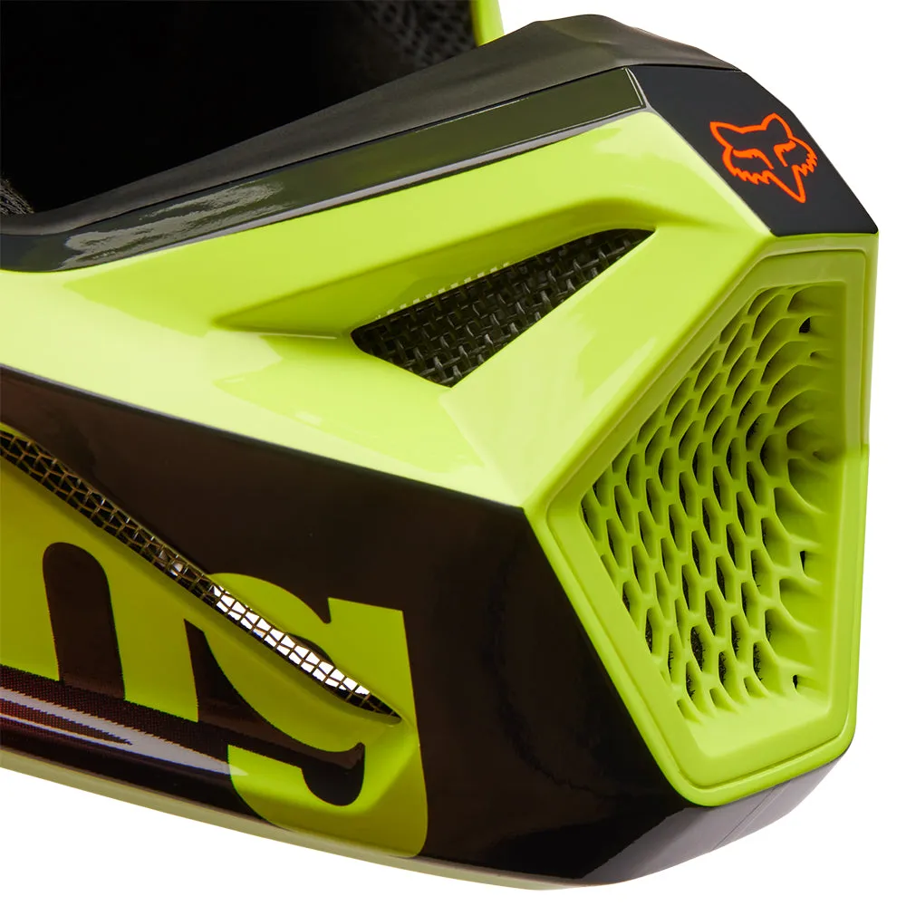 FOX V1 STATK HELMET MIPS ECE [RED/YELLOW]
