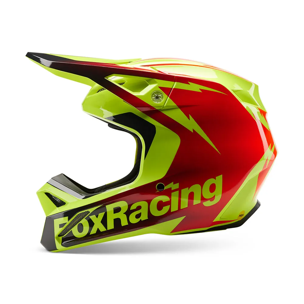 FOX V1 STATK HELMET MIPS ECE [RED/YELLOW]