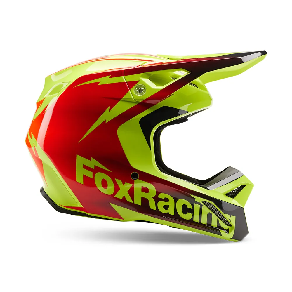 FOX V1 STATK HELMET MIPS ECE [RED/YELLOW]