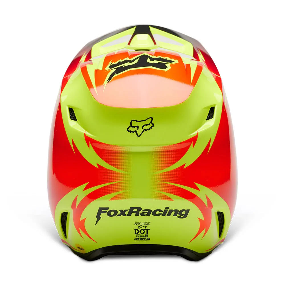 FOX V1 STATK HELMET MIPS ECE [RED/YELLOW]