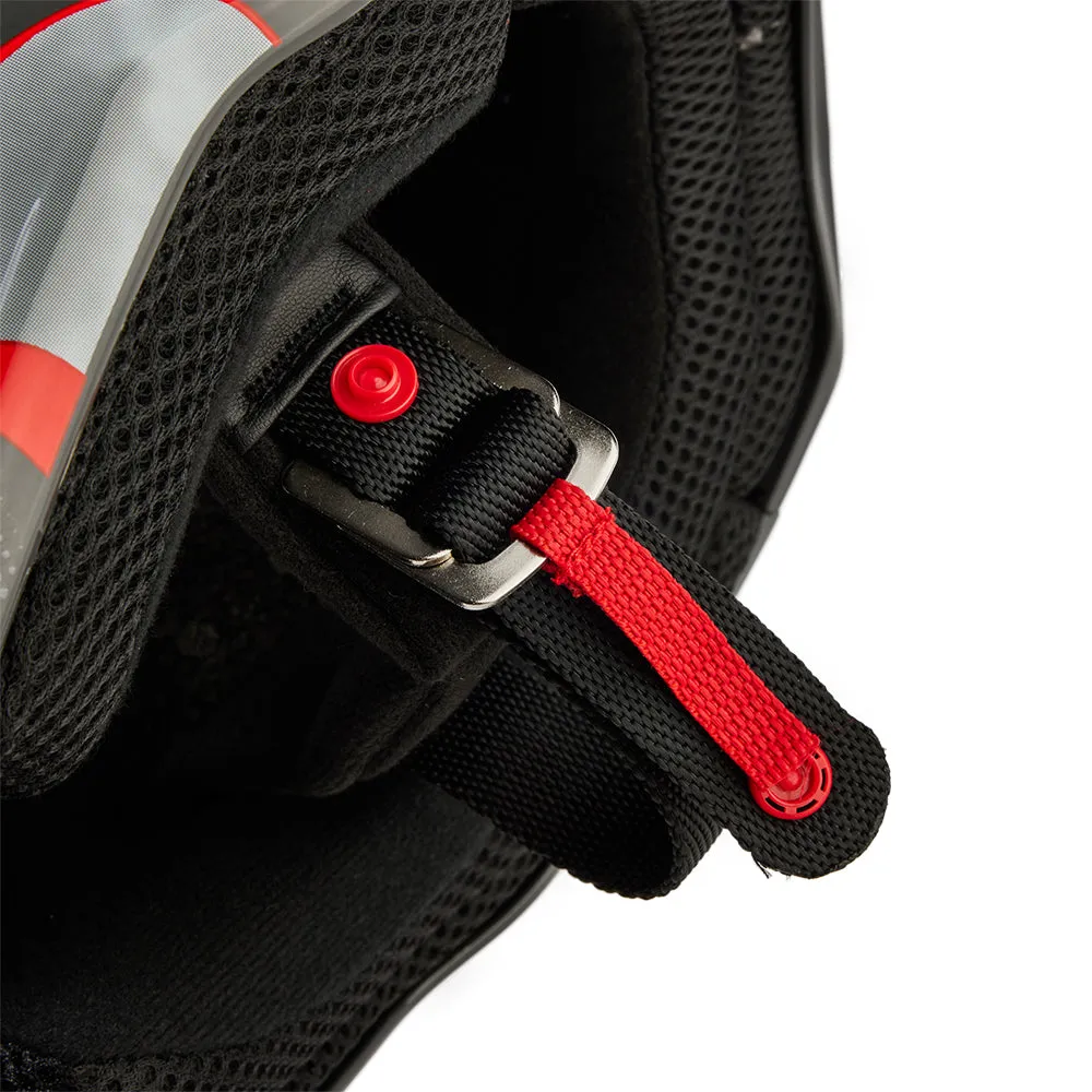 FOX YOUTH V1 ATLAS HELMET [GREY/RED]