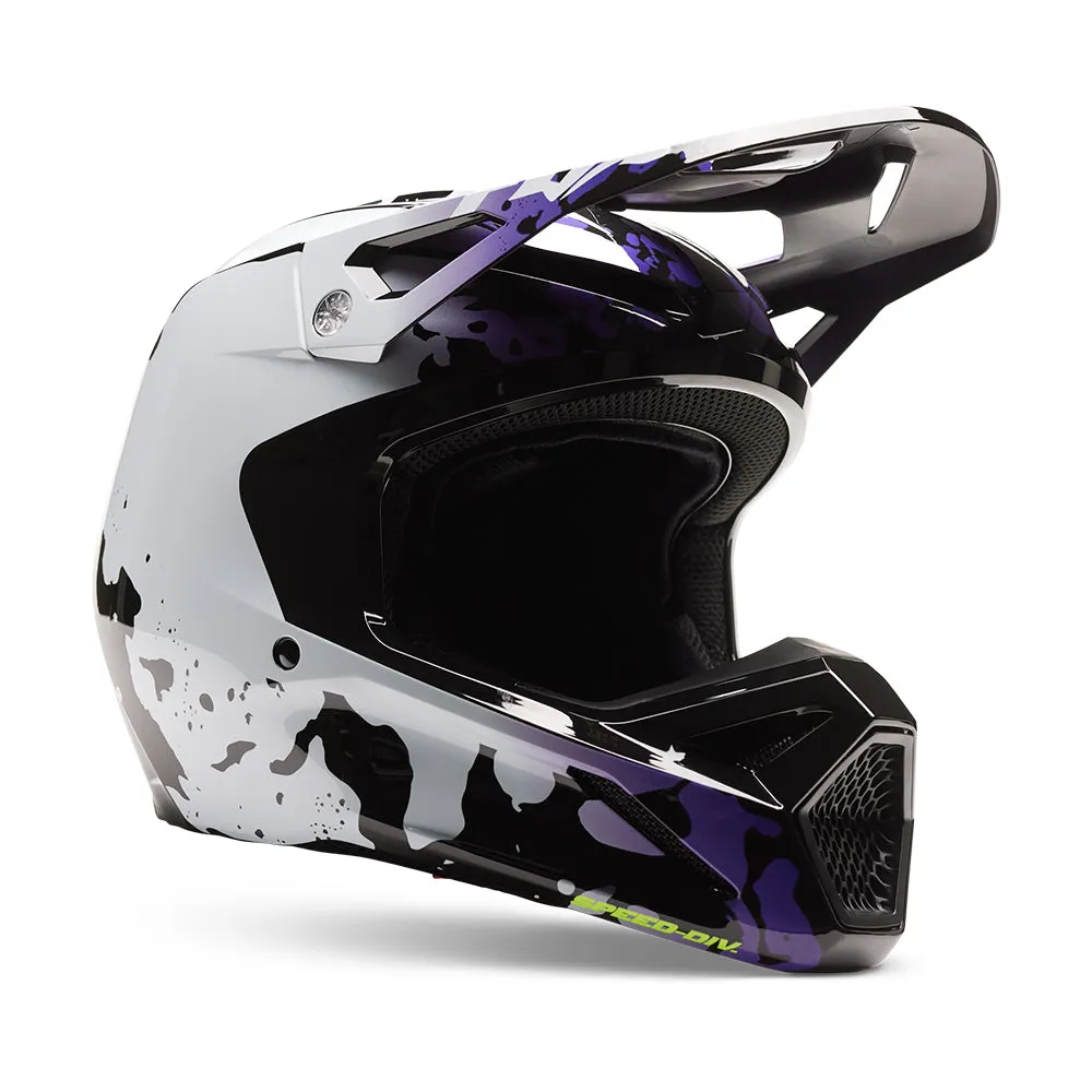 FOX YOUTH V1 MORPHIC HELMET MIPS ECE [BLACK/WHITE]