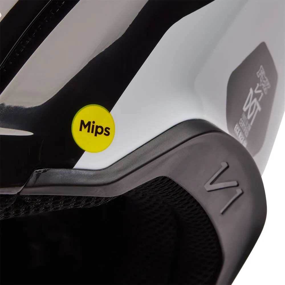 FOX YOUTH V1 MORPHIC HELMET MIPS ECE [BLACK/WHITE]