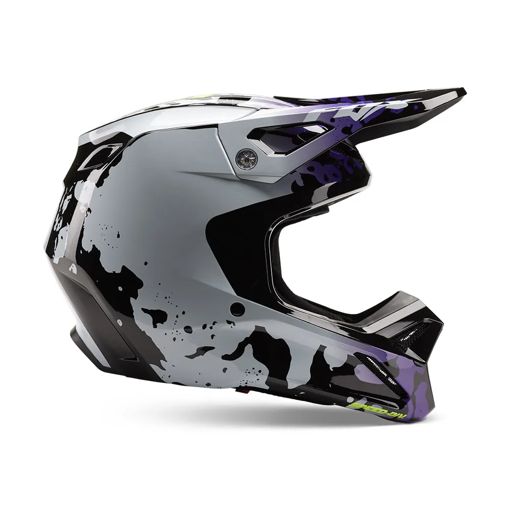 FOX YOUTH V1 MORPHIC HELMET MIPS ECE [BLACK/WHITE]