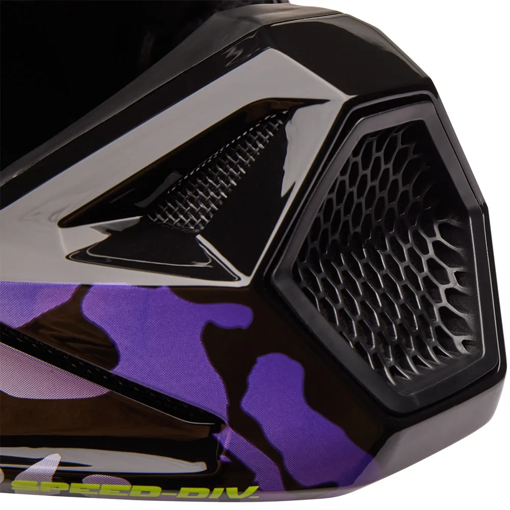 FOX YOUTH V1 MORPHIC HELMET MIPS ECE [BLACK/WHITE]