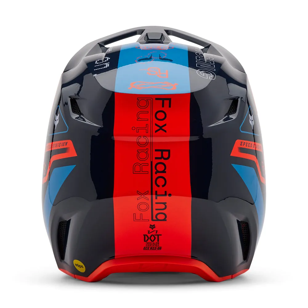 FOX YOUTH V1 RACE SPEC HELMET MIPS CE [MIDNIGHT]