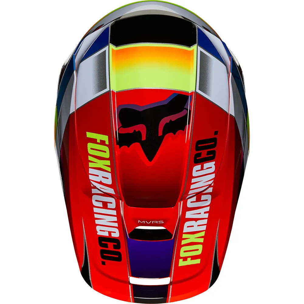 FOX YOUTH V1 YORR HELMET ECE [BLUE/RED] YS