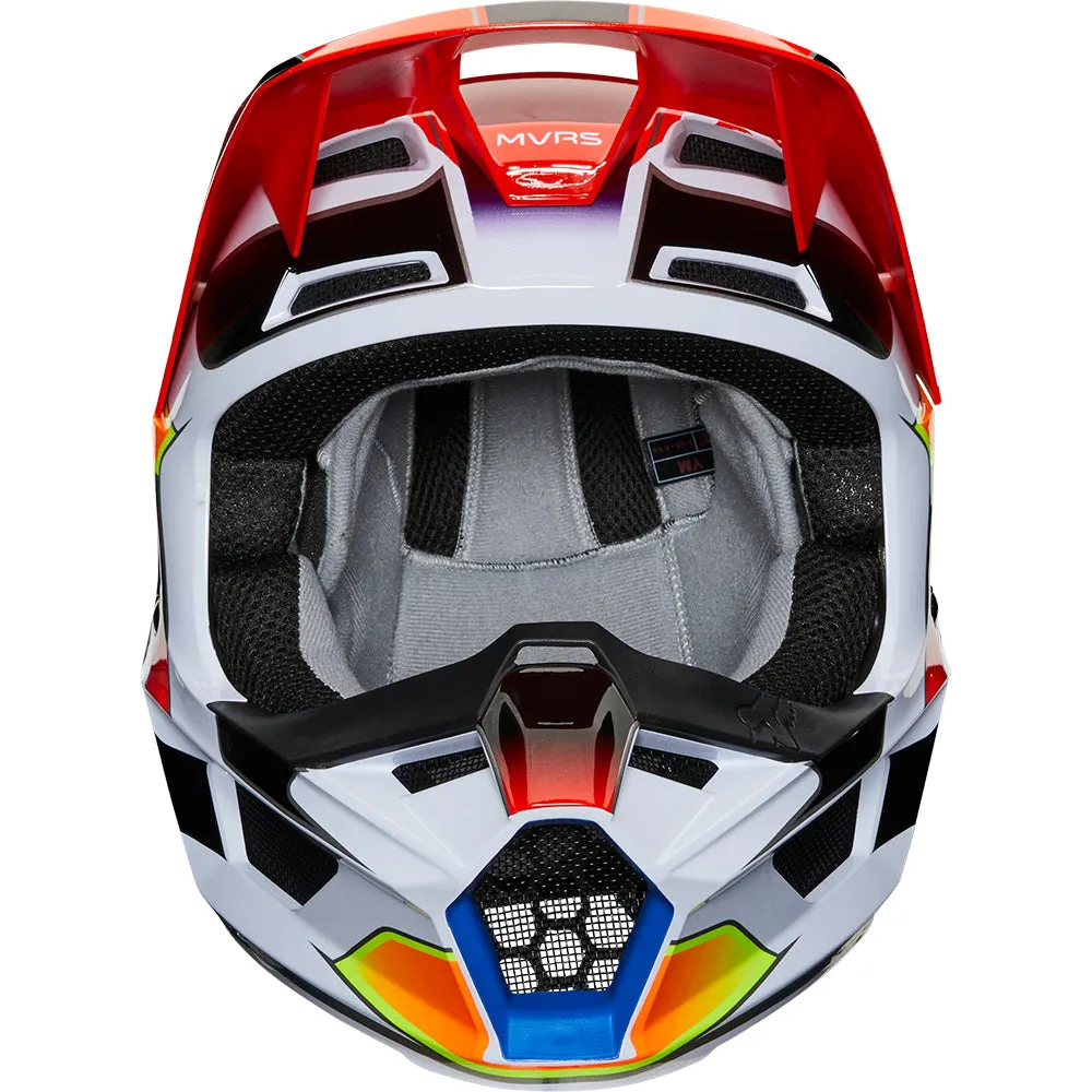 FOX YOUTH V1 YORR HELMET ECE [BLUE/RED] YS