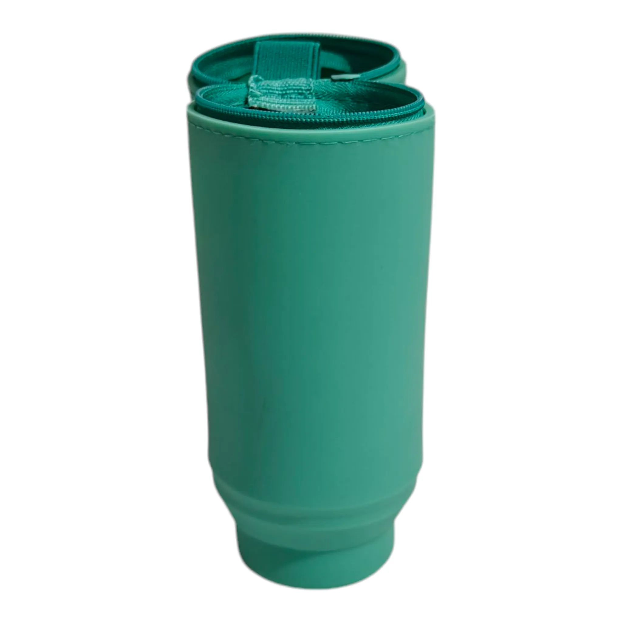 FROG FACE SILICONE PENCIL POUCH - GREEN