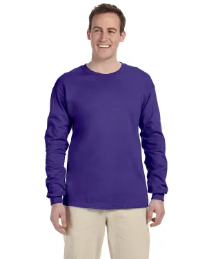 Fruit of the Loom Lightweight Long Sleeve T-Shirt | Purple