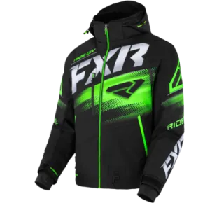 FXR Men's Boost FX  2-in-1 Jacket, Black/Lime