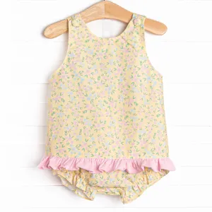 Garden Party Diaper Set, Yellow